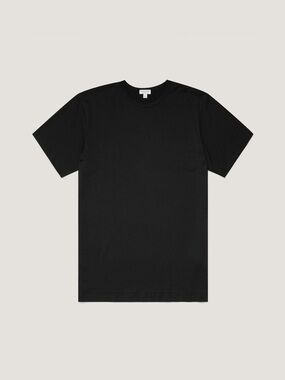 Sunspel Black Classic T-Shirt